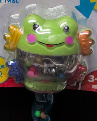 2011 Fisher Price Shake & Twist Rattle 3-18 mos Frog & Lady Bug Discontinued HTF