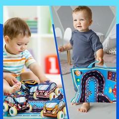 Pull Back Cars for Toddlers 1-3, Vehicles Toy for 1 Year Old Boy,6 Pieces Push a