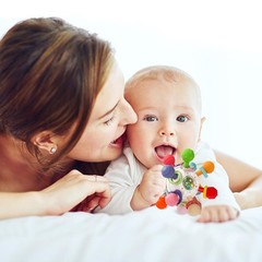 Safe Silicone Baby Sensory Toy & Teether – Ideal for 0-12 Travel
