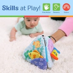 Melissa & Doug Ocean Tummy Time Triangle Baby Toy Infant Developmental NEW