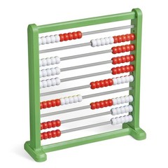Hand2Mind Double Sided Plastic 100 Bead Abacus Set of 1
