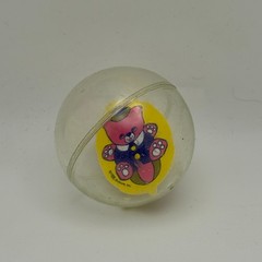Vintage TOMY Roll Around Ball Teddy Bear In Airplane Baby Play Toy w/other balls
