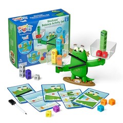 hand2mind Numberblocks Blockzee Balance Activity Set, ﻿61 MathLink Cubes, Bala