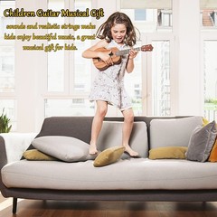 Kids Toy Ukulele Guitar,Classical 17inch 4 String Mini Children Guitar with P…