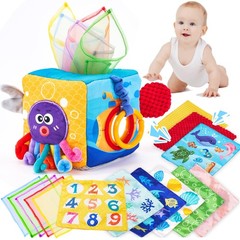 hahaland Baby Tissue Box Toy, Toys 6-12 Months Montessori Medium