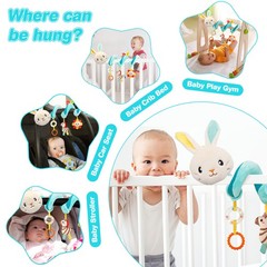 Spiral Car Seat & Stroller Activity Toy Stroller & Car Seat Toys for 0 M and Up