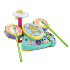 VTech Bluey Hooray Drum Set Interactive Musical Lights Sounds Learning Toy