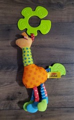 Melissa & Doug K’s Kids Funky Giraffe Stroller Toy – Crinkle, Teether, Textures