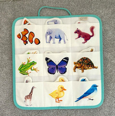 Lovevery Critter Pockets Animal Matching Game Organic Cotton Complete – EUC