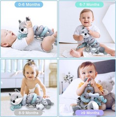 Car Seat Toys for Babies Baby Toys 3-6 Months Carseat Stroller Toy Developmental