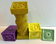 25pc ABC Educational Baby B. Stacking Building Squishy Soft Play Toy Blocks