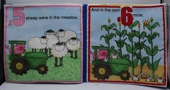 Numbers In The Barnyard Large Soft Fabric Baby Book – Nicely Sewn LNC