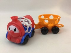 Oball Go Gripper Adventure Park Playset Train Engine And Orange Car Replacement