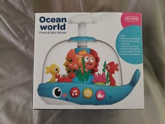 Baby Toys 6-12 Months, Musical Aquarium Infant Toy, Ocean World, Blue Whale