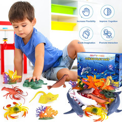 Ocean Animal Toys Set with Play Mat – 18 Realistic Sea Creatures