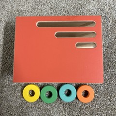 Lovevery Count & Slide Ring Chute Wooden Toy The Realist Play Kit Montessori