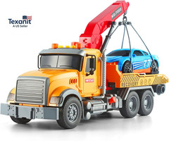 Kids Toys for 3 4 5 6 7 Years Old Boys, 15″ Large Tow Truck Toy,Friction Powered