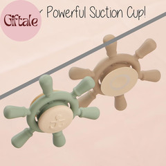 Suction Spinning Toy, Silicone Toddler Sensory Toys for Bath Toys Birthday Gift
