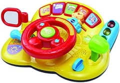 VTech Turn and Learn Driver – Interactive Steering Wheel Toddler Yellow