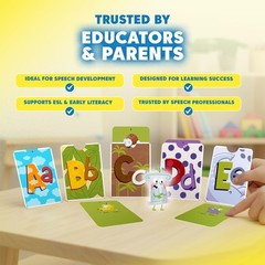 Kidrox Alphabet Flash Cards, ABC Learning Cards with Interactive Pull Tabs, E…