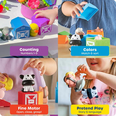 Peekaboo Learning Farm – Farm Animals for Toddlers, Educational Fine Motor Monte