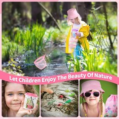 GIFTINBOX Bug Catcher Kit for Kids – Outdoor Explorer Toys Set Medium, Pink