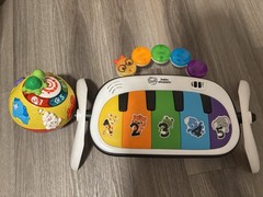 Baby Einstein Lot of 2 Musical Toys Mini Piano Numbered Keys & Rolling Ball