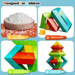 Stacking Toys Building Blocks for Toddlers 60 PCS Montessori Toys for 3 4 5 6…