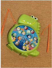 Dinosaur Fishing Learning Toy Interactive Activity Kids Hand-Eye Coordination