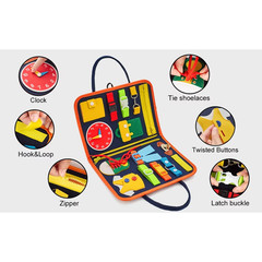 Busy Board Educational Toy for Toddlers 2-4 Year Old, Montessori Preschool Learn