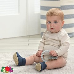 Cozy Thermal Wrap Booties with Non-slip Grips for 18-24 Months Infant Navy