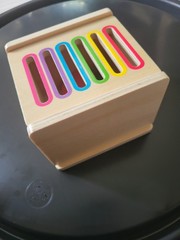 Toddlers Montessori Coin Box Toys for 1 2 3 Year Old Boys Girls, Drawer Box T…
