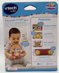 Vtech Bear Sing & Rhyme Bear Bilingual Buddy Sing-Along Songs, Numbers 2024 New