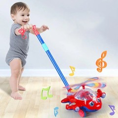Baby Walker Toy Hand Push Toddler Toy Plane Car Toy Push along Walking Toy for K