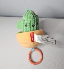 Skip Hop Farmstand Cactus Jitter Stroller Toy Pull Vibrate Plush 0+Mo 5.5” READ