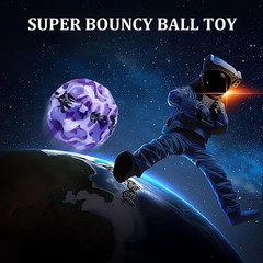 Extreme Super High Bouncing Ball Moon Shape, Improve Hand-Eye Coordination, Easy