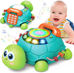 Baby Toys 6 to 12 Months, Musical Turtle Crawling Baby Toys for 12-18 Months,…
