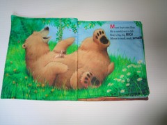 ‘Big Bear, Small Mouse’ Soft, Washable, Cloth Book for Baby / Toddler