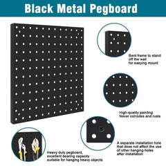 Peg Board Kit, Includes Pegboard and Accessories,with Hooks and Bins,Peg Boar…