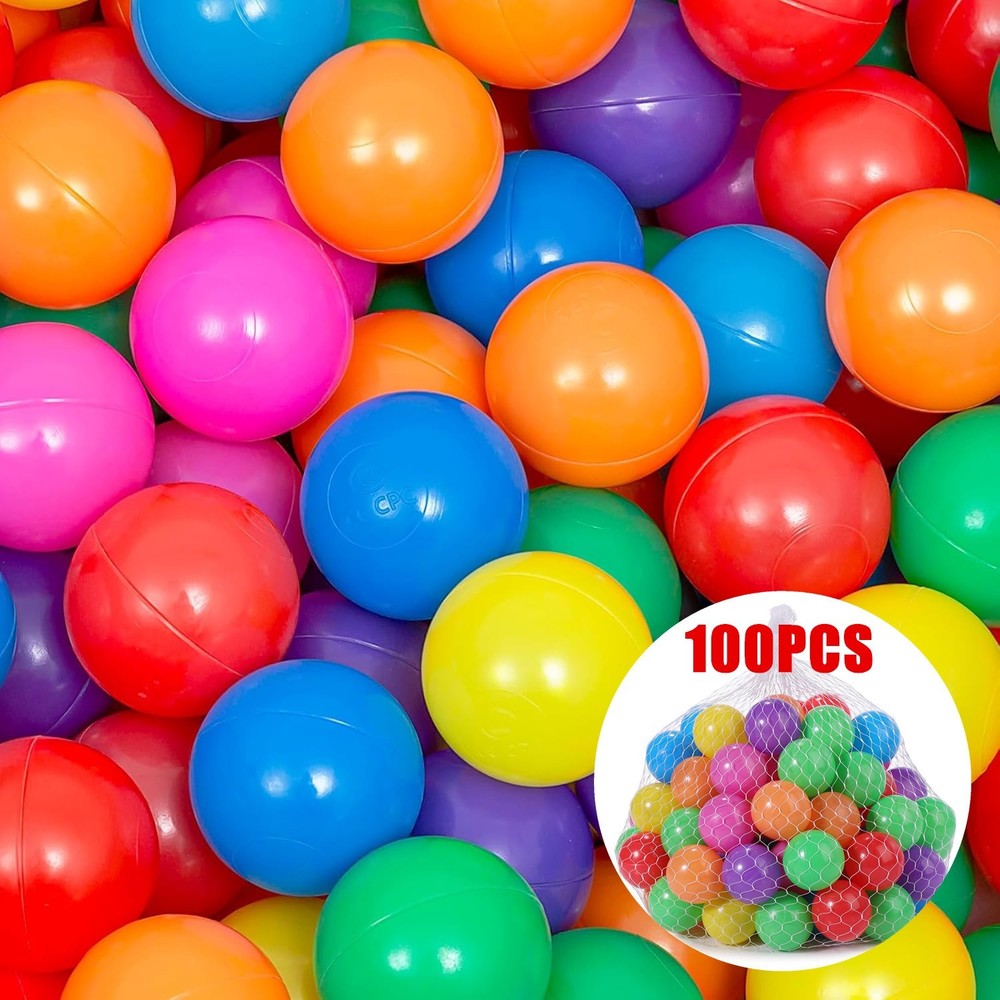 100~600PCS Kids Ball Pit Play Balls 5.5cm Soft Ocean Ball for ballpit Playtent