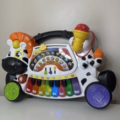 VTech Zebra Piano Zoo Jamz Toddler Learning Toy – Lights & Sounds Works Great!