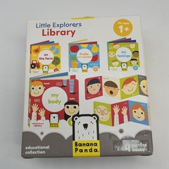 Little Explorers Library 12m+ Baby Books Set And My First Puzzles Fruits And Veg