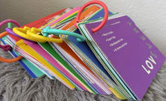 Lovevery Play Guide Flip Books on Rings, Multicolor Motor Skills Book Set
