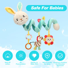 Spiral Car Seat & Stroller Activity Toy Stroller & Car Seat Toys for 0 M and Up