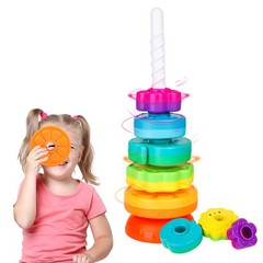 PracticeJQDEN Educational Baby Spinning Stacking Standard, Multiplecolors