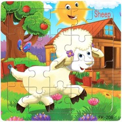 Wooden Jigsaw Puzzles for Kids Age 14+y Toddler Puzzles Toys, Preschool Set 6