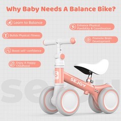 SEJOY Baby Balance Bike Toys 1-2 Years Old Boy Girl Toddler Gifts Walker Toddler