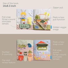 Montessori Busy Book for Toddlers 1-3 – 12 Sensory Activities, Fine Motor Skills