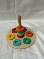 Lovevery Montessori Wooden Flexible Ring Stacker Babbler Kit 13-15M Complete Set