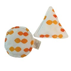 Lovevery Explorer Play Kit Shapes Bean Bags Triangle & Circle Orange Blue